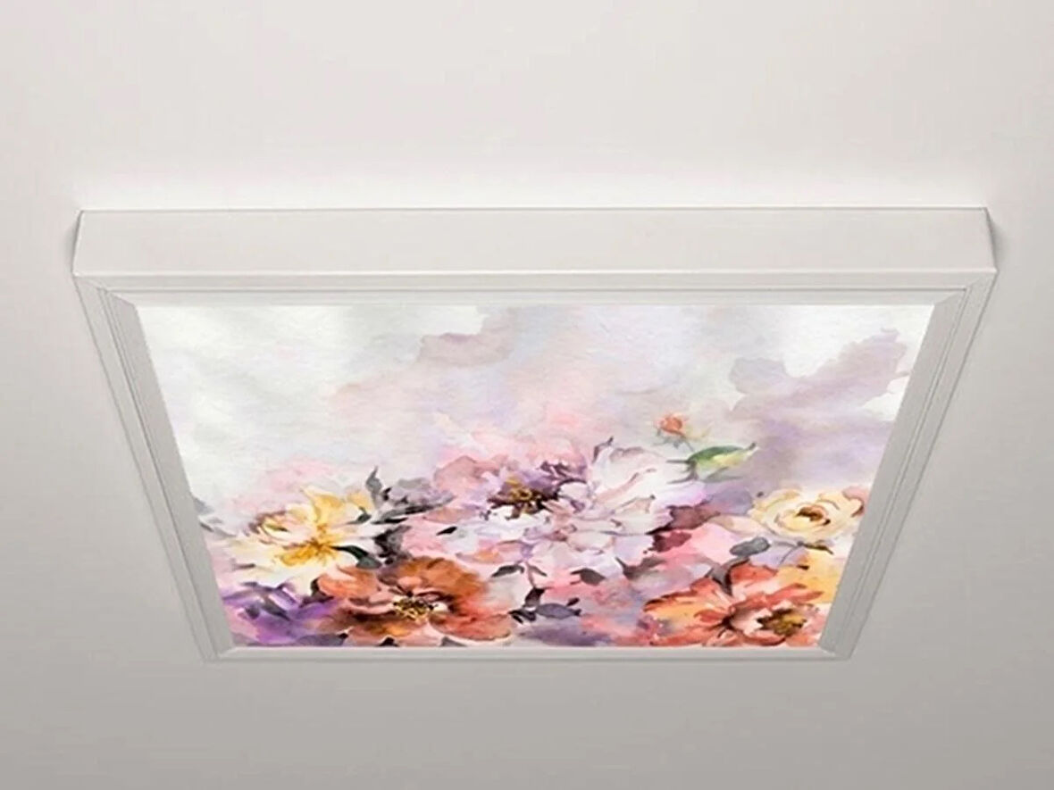 Gök Panel 60X60 LED Panel Aydınlatma Armatür Avize Sıva Üstü Desenli Tekli 46510832SU