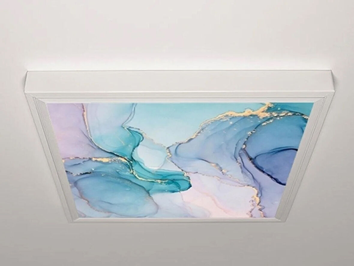 Gök Panel 60X60 LED Panel Aydınlatma Armatür Avize Sıva Üstü Desenli Tekli 46510841SU