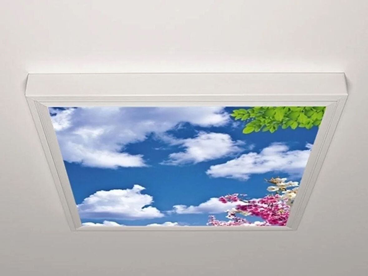 Gök Panel 60X60 LED Panel Aydınlatma Armatür Avize Sıva Üstü Desenli Tekli 46510863SU