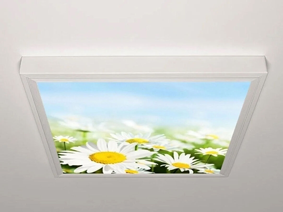 Gök Panel 60X60 LED Panel Aydınlatma Armatür Avize Sıva Üstü Desenli Tekli 46510958SU