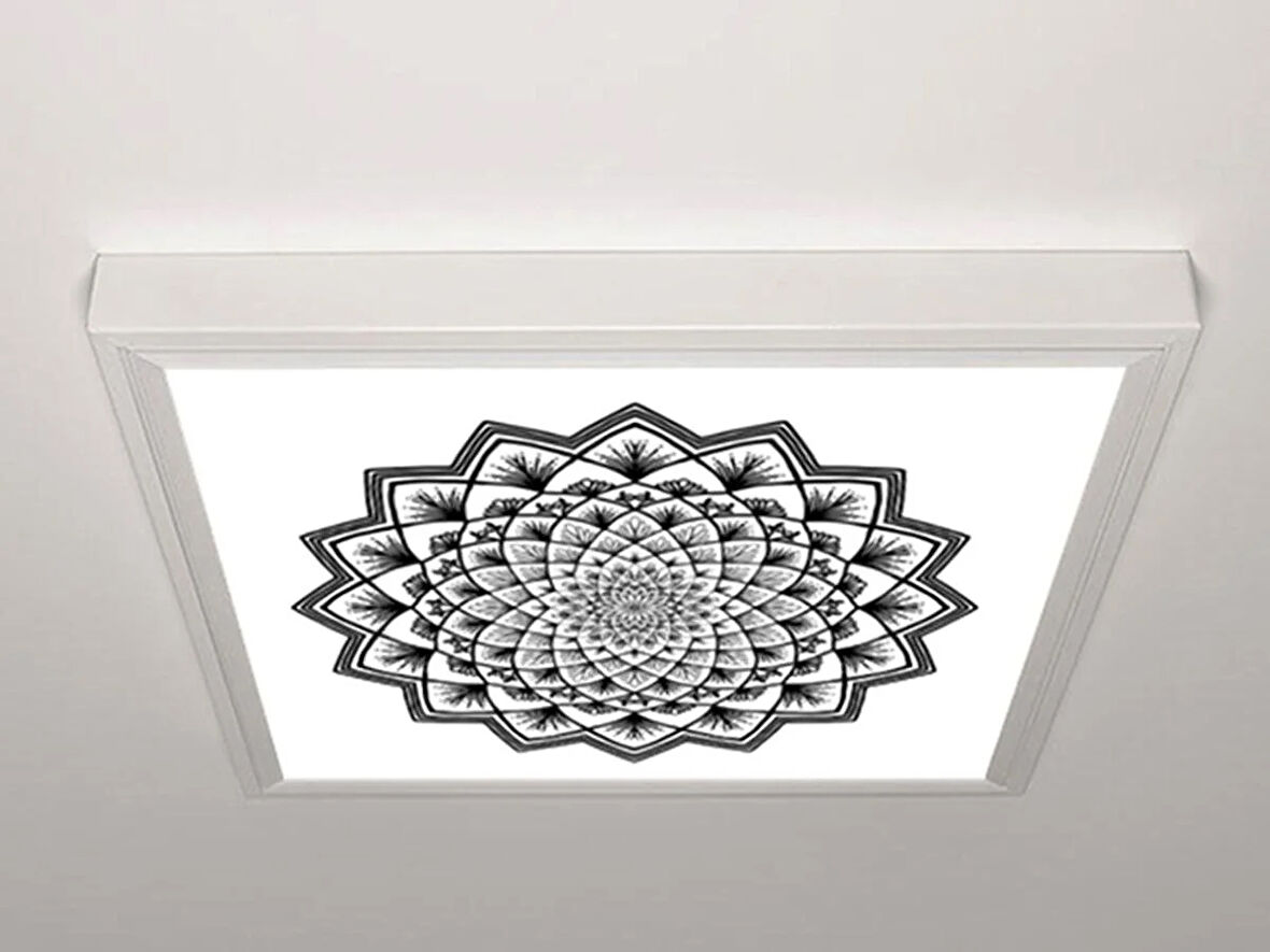 Gök Panel 60X60 LED Panel Aydınlatma Armatür Avize Sıva Üstü Desenli Tekli 46511043SU