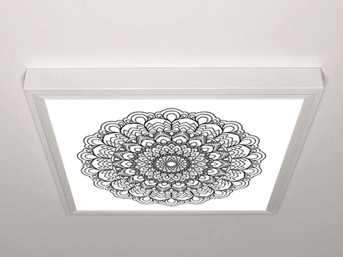 Gök Panel 60X60 LED Panel Aydınlatma Armatür Avize Sıva Üstü Desenli Tekli 46511044SU