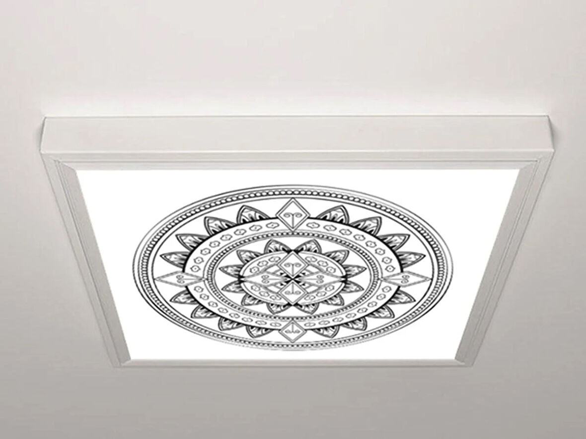 Gök Panel 60X60 LED Panel Aydınlatma Armatür Avize Sıva Üstü Desenli Tekli 46511047SU