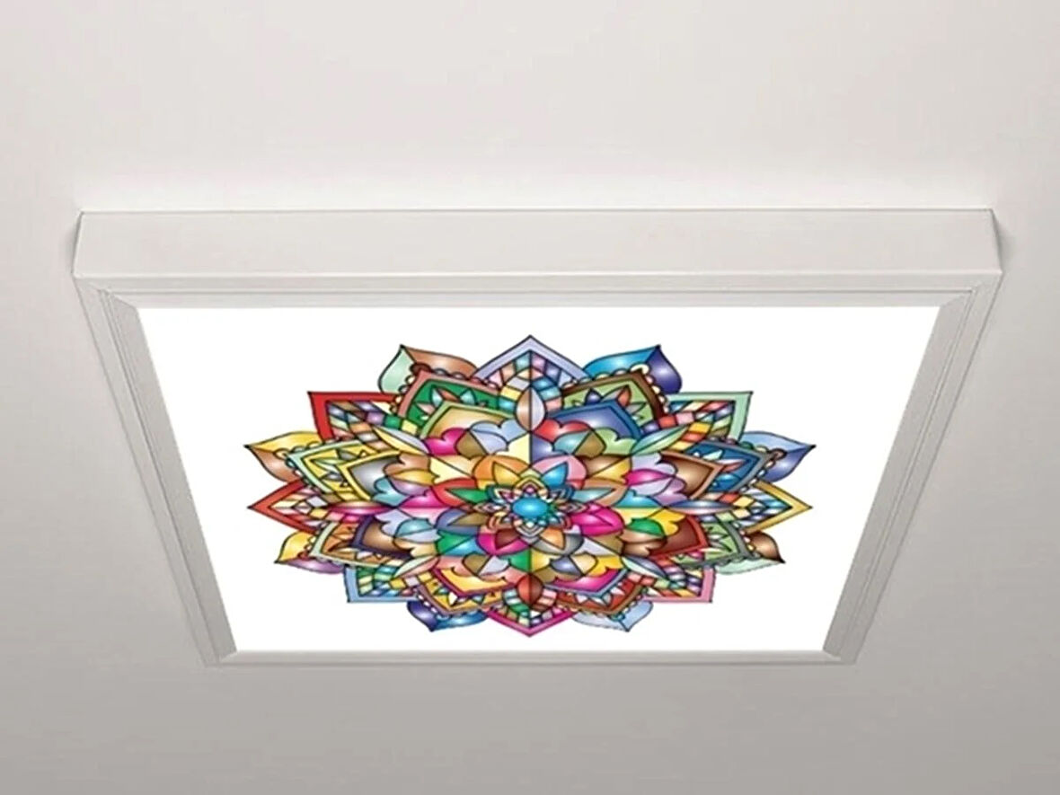 Gök Panel 60X60 LED Panel Aydınlatma Armatür Avize Sıva Üstü Desenli Tekli 46511049SU