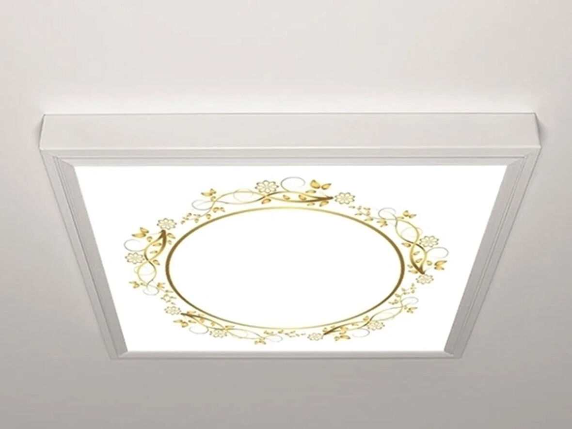 Gök Panel 60X60 LED Panel Aydınlatma Armatür Avize Sıva Üstü Desenli Tekli 46511051SU