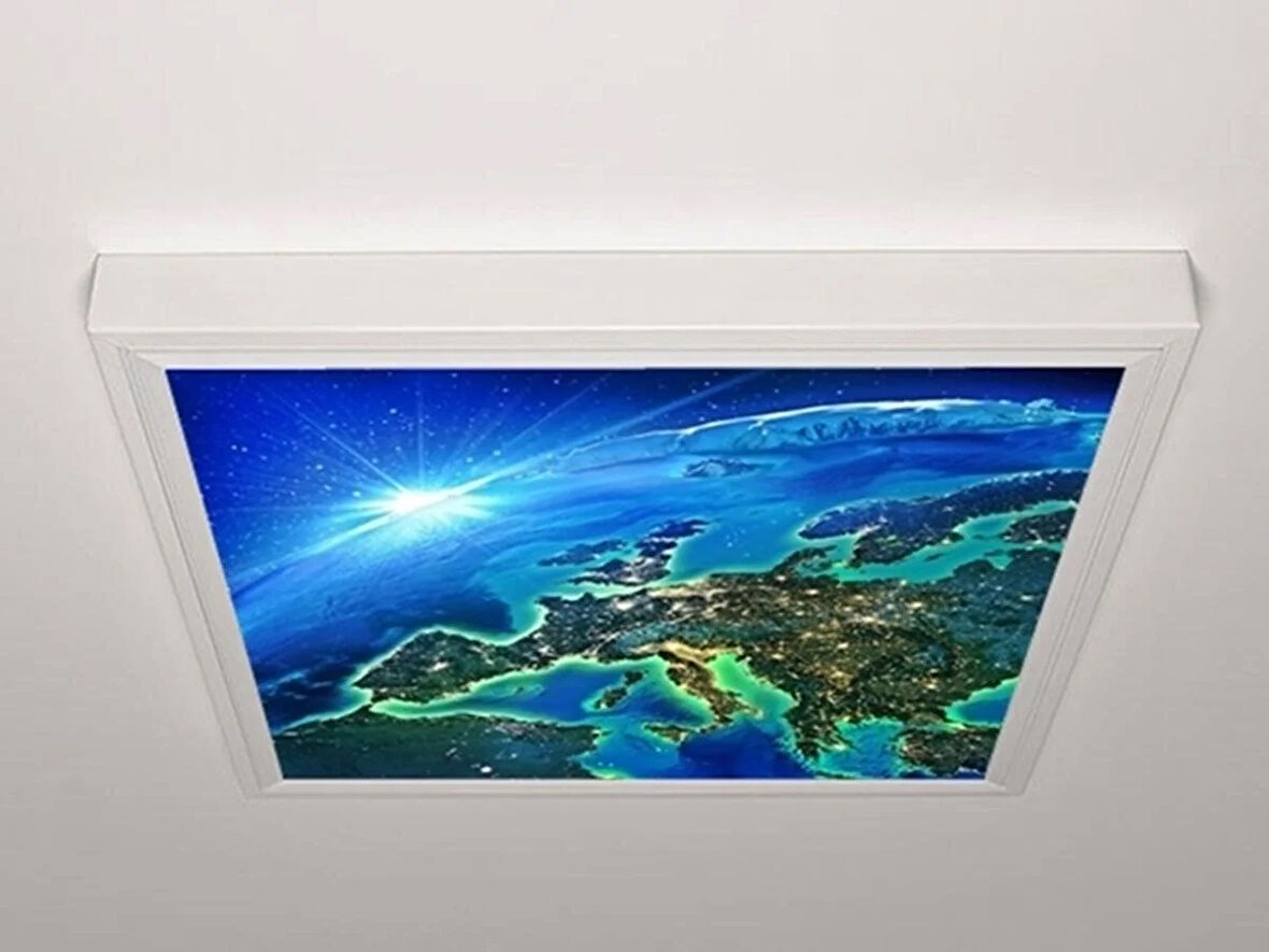 Gök Panel 60X60 LED Panel Aydınlatma Armatür Avize Sıva Üstü Desenli Tekli 46511071SU