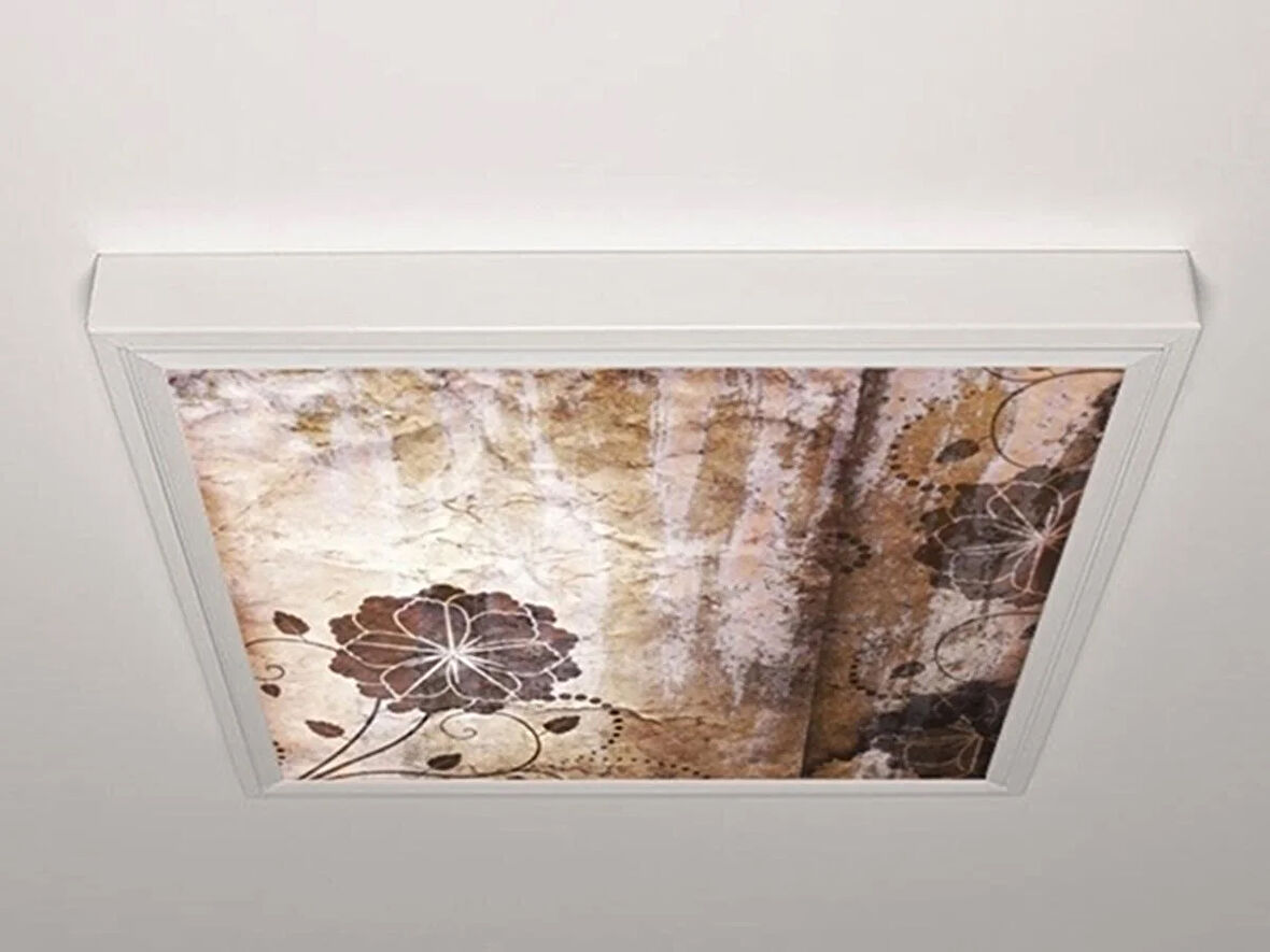 Gök Panel 60X60 LED Panel Aydınlatma Armatür Avize Sıva Üstü Desenli Tekli 46511072SU