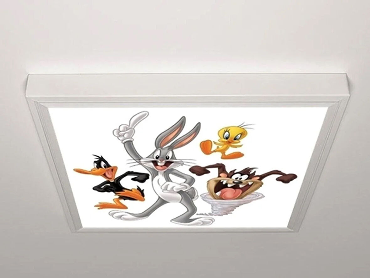 Gök Panel 60X60 LED Panel Aydınlatma Armatür Avize Sıva Üstü Desenli Tekli 46511098SU