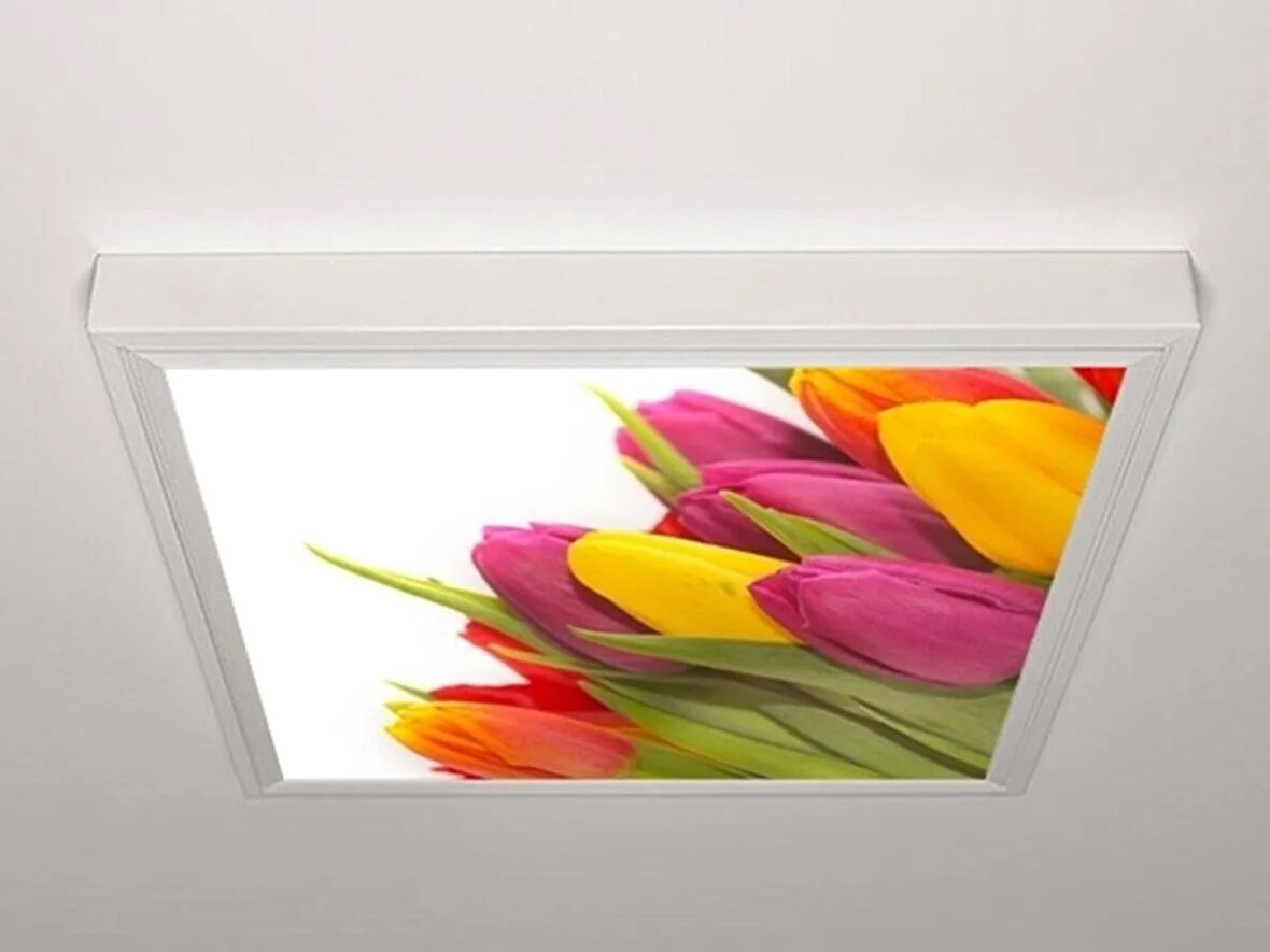 Gök Panel 60X60 LED Panel Aydınlatma Armatür Avize Sıva Üstü Desenli Tekli 46511117SU