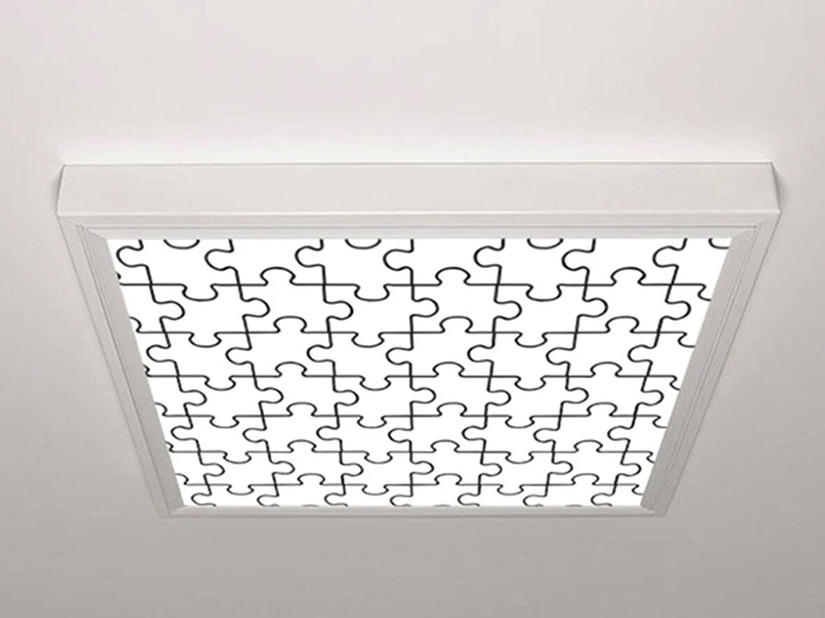 Gök Panel 60X60 LED Panel Aydınlatma Armatür Avize Sıva Üstü Desenli Tekli 46511218SU