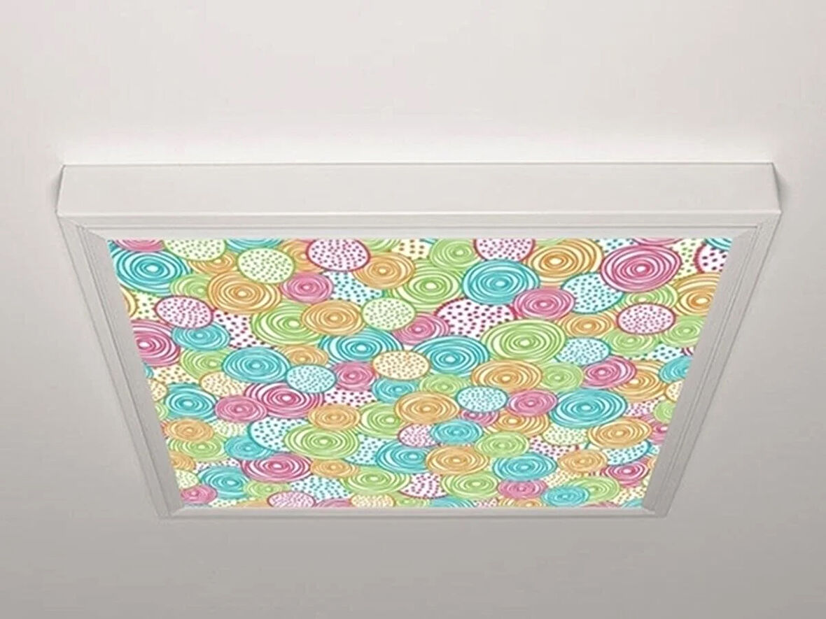 Gök Panel 60X60 LED Panel Aydınlatma Armatür Avize Sıva Üstü Desenli Tekli 46511223SU