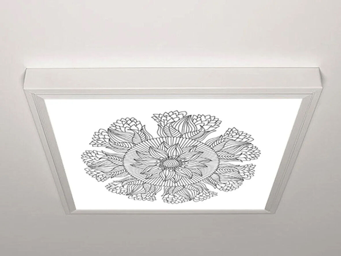 Gök Panel 60X60 LED Panel Aydınlatma Armatür Avize Sıva Üstü Desenli Tekli 46511272SU