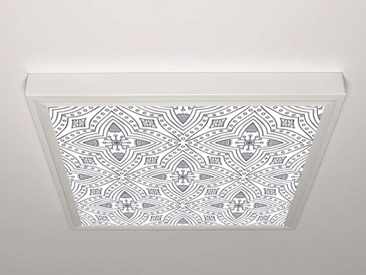 Gök Panel 60X60 LED Panel Aydınlatma Armatür Avize Sıva Üstü Desenli Tekli 46511281SU