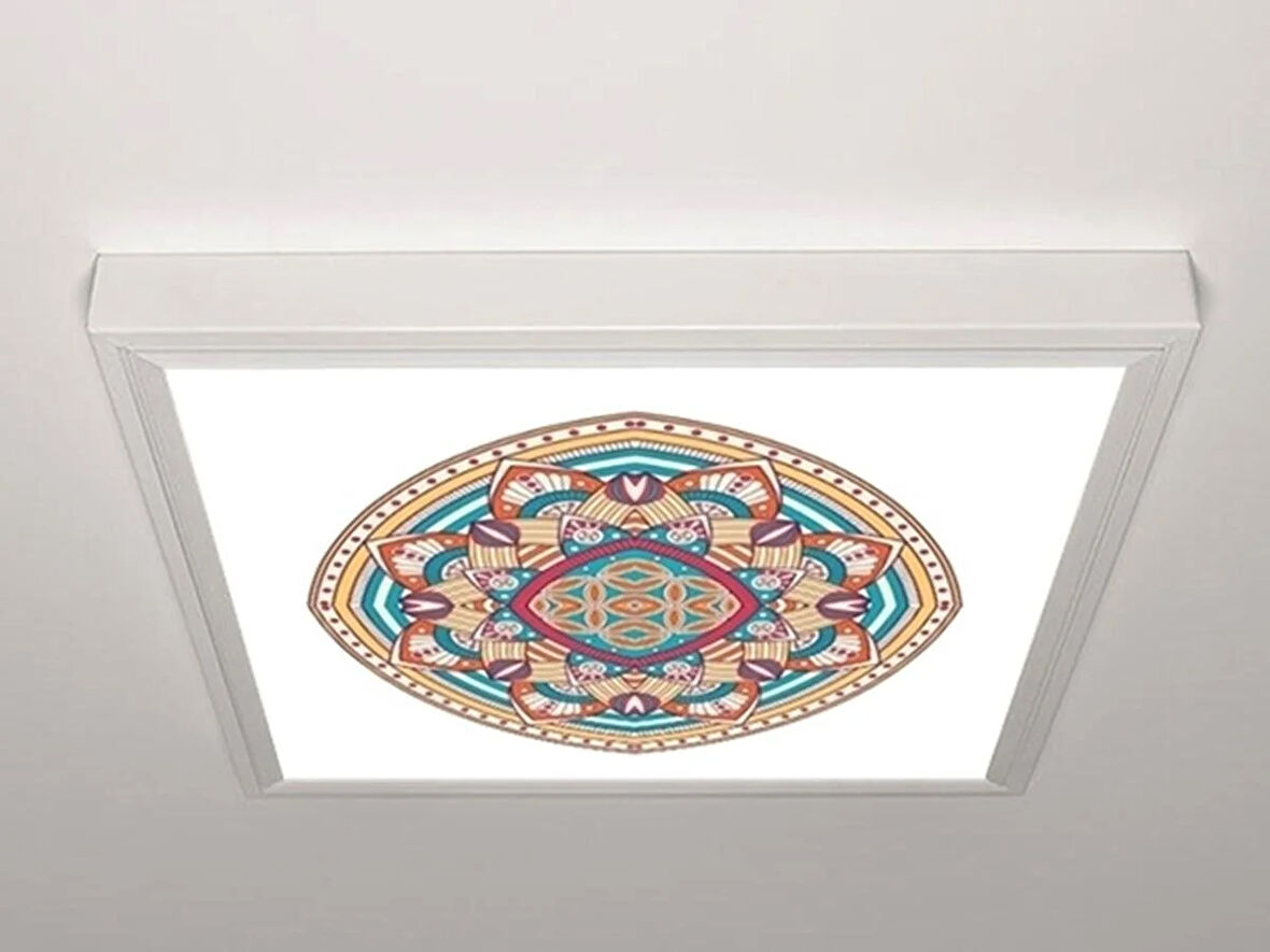 Gök Panel 60X60 LED Panel Aydınlatma Armatür Avize Sıva Üstü Desenli Tekli 46511288SU