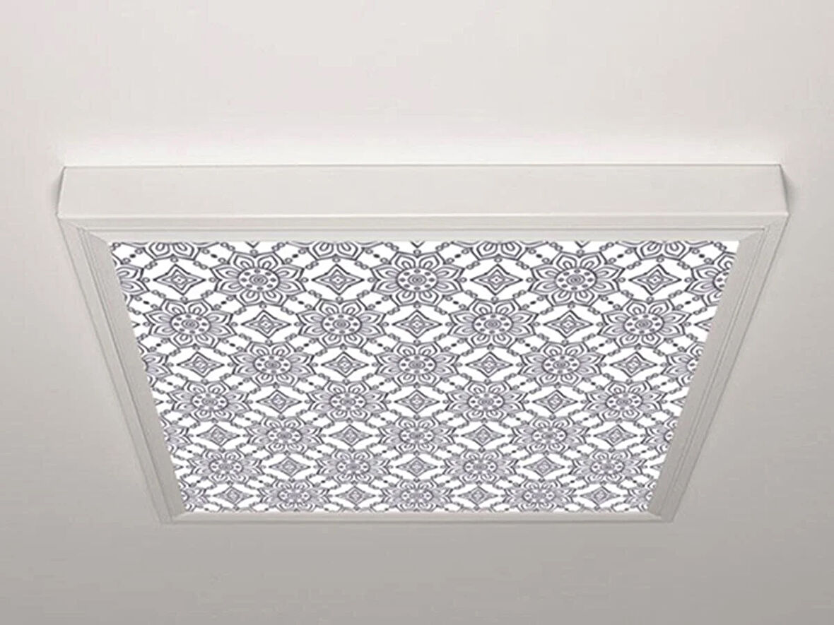 Gök Panel 60X60 LED Panel Aydınlatma Armatür Avize Sıva Üstü Desenli Tekli 46511295SU