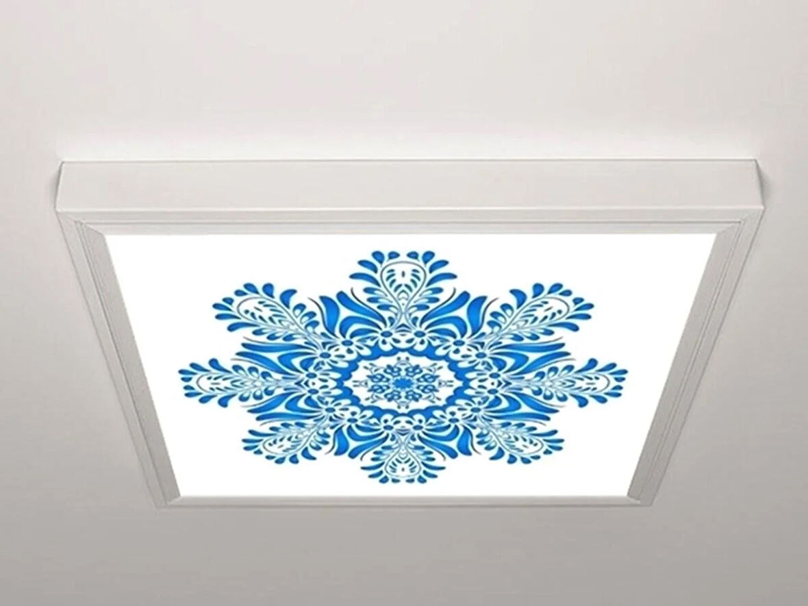 Gök Panel 60X60 LED Panel Aydınlatma Armatür Avize Sıva Üstü Desenli Tekli 46511302SU