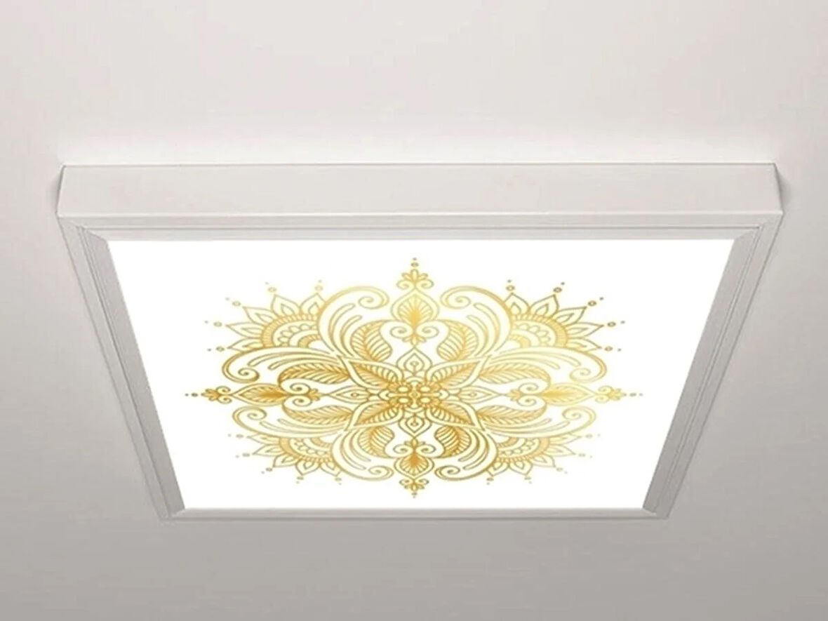 Gök Panel 60X60 LED Panel Aydınlatma Armatür Avize Sıva Üstü Desenli Tekli 46511306SU