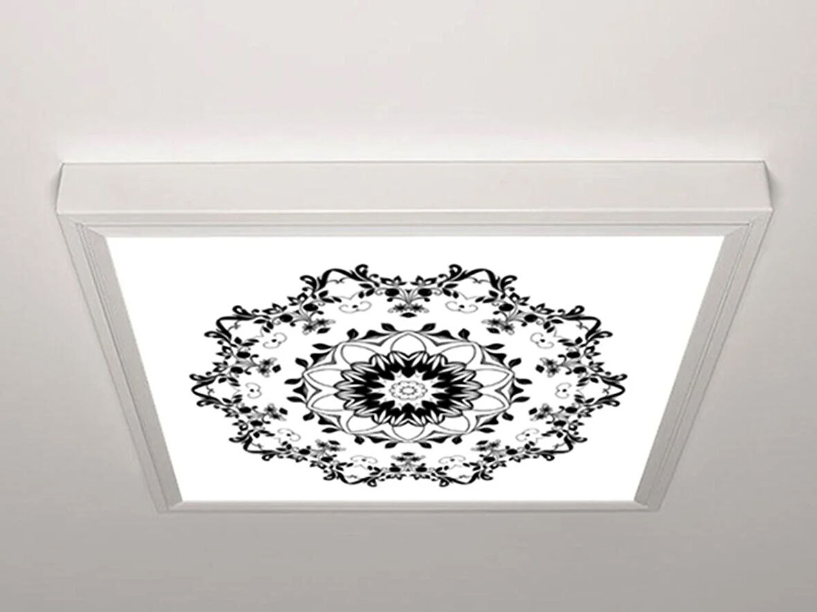 Gök Panel 60X60 LED Panel Aydınlatma Armatür Avize Sıva Üstü Desenli Tekli 46511308SU