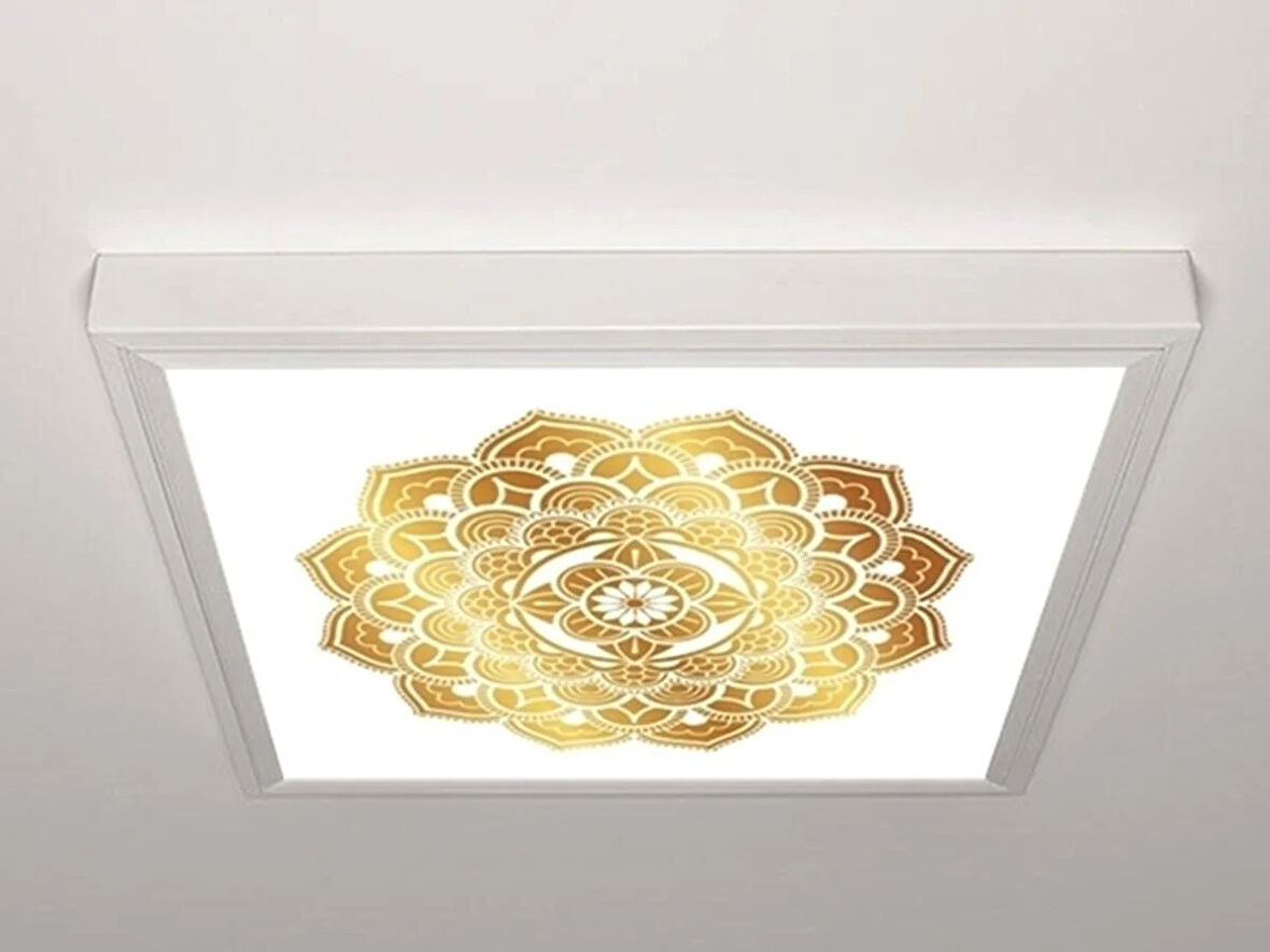 Gök Panel 60X60 LED Panel Aydınlatma Armatür Avize Sıva Üstü Desenli Tekli 46511309SU