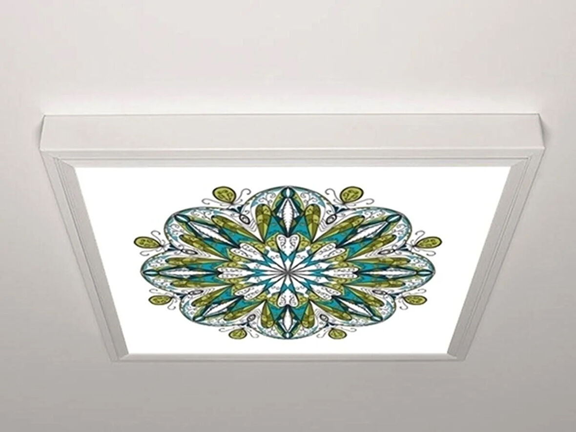 Gök Panel 60X60 LED Panel Aydınlatma Armatür Avize Sıva Üstü Desenli Tekli 46511311SU