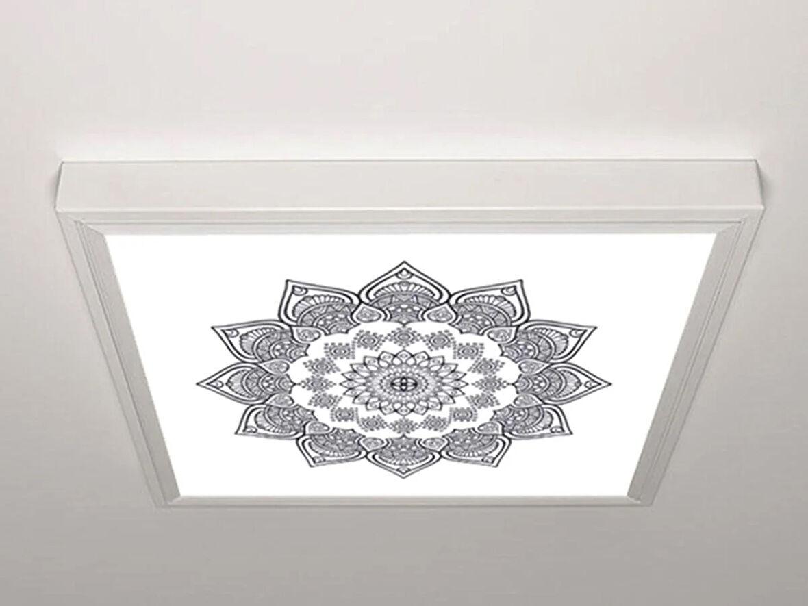 Gök Panel 60X60 LED Panel Aydınlatma Armatür Avize Sıva Üstü Desenli Tekli 46511316SU