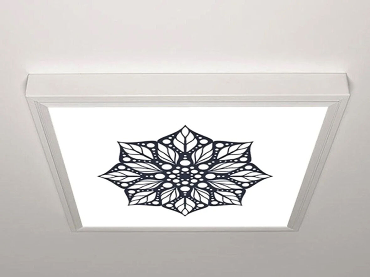 Gök Panel 60X60 LED Panel Aydınlatma Armatür Avize Sıva Üstü Desenli Tekli 46511319SU