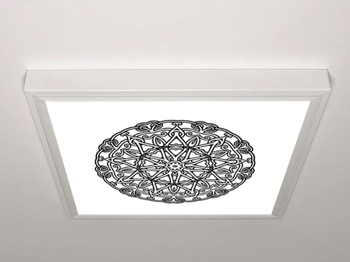 Gök Panel 60X60 LED Panel Aydınlatma Armatür Avize Sıva Üstü Desenli Tekli 46511330SU