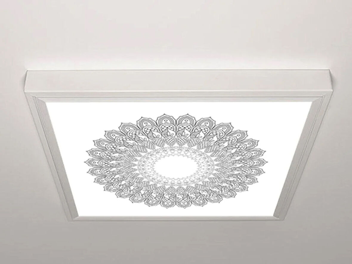 Gök Panel 60X60 LED Panel Aydınlatma Armatür Avize Sıva Üstü Desenli Tekli 46511336SU
