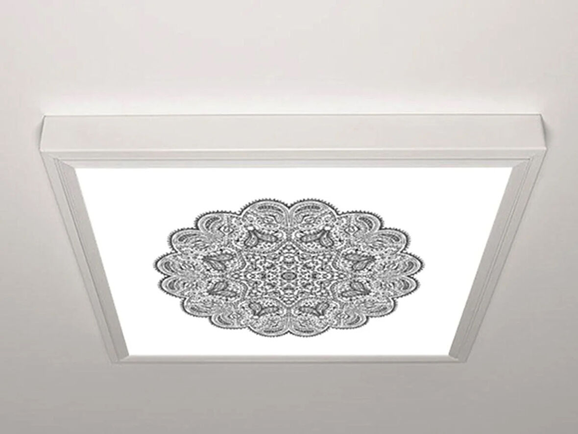 Gök Panel 60X60 LED Panel Aydınlatma Armatür Avize Sıva Üstü Desenli Tekli 46511340SU