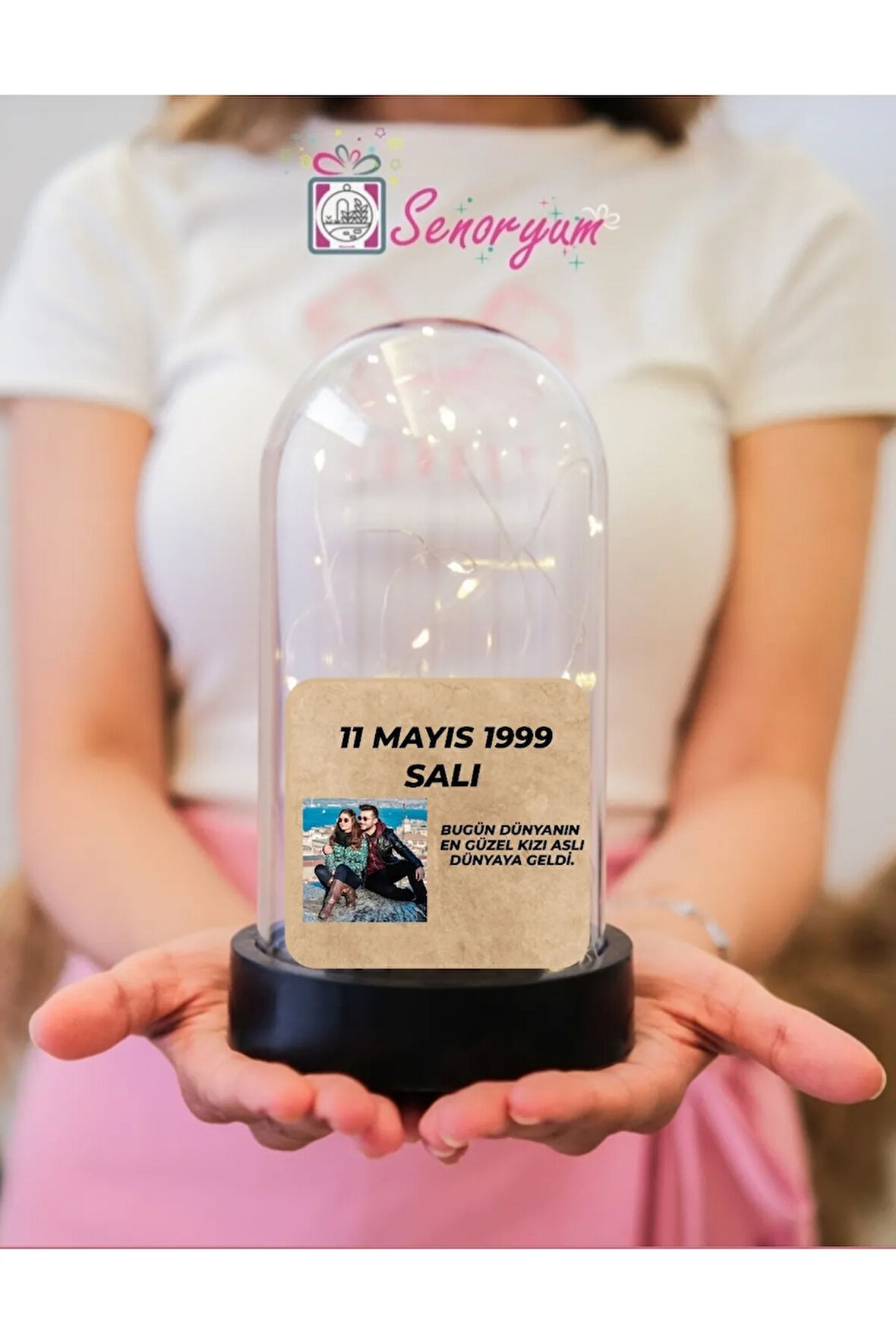 Sevgiliye Hediye Özel Hediye Dekoratif Fanus Hediyelik