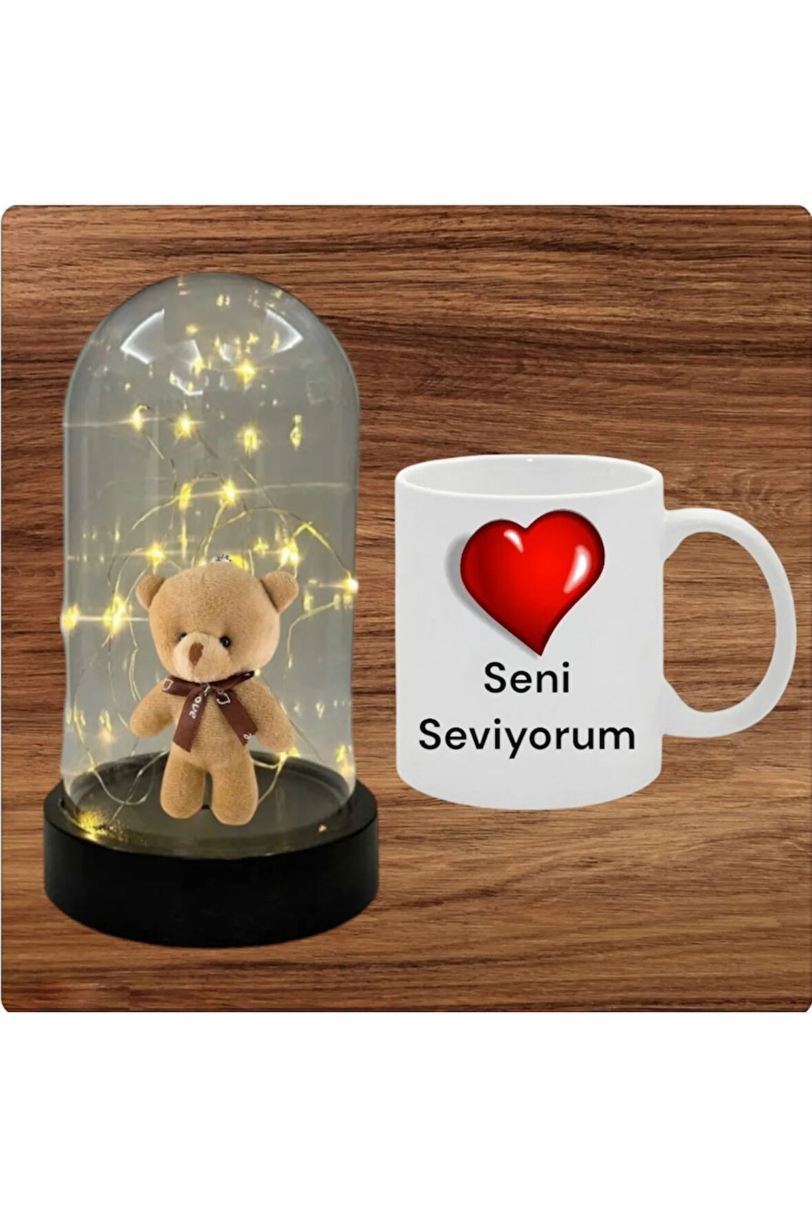Sevgiliye Hediye Özel Hediye Dekoratif Fanus Hediyelik