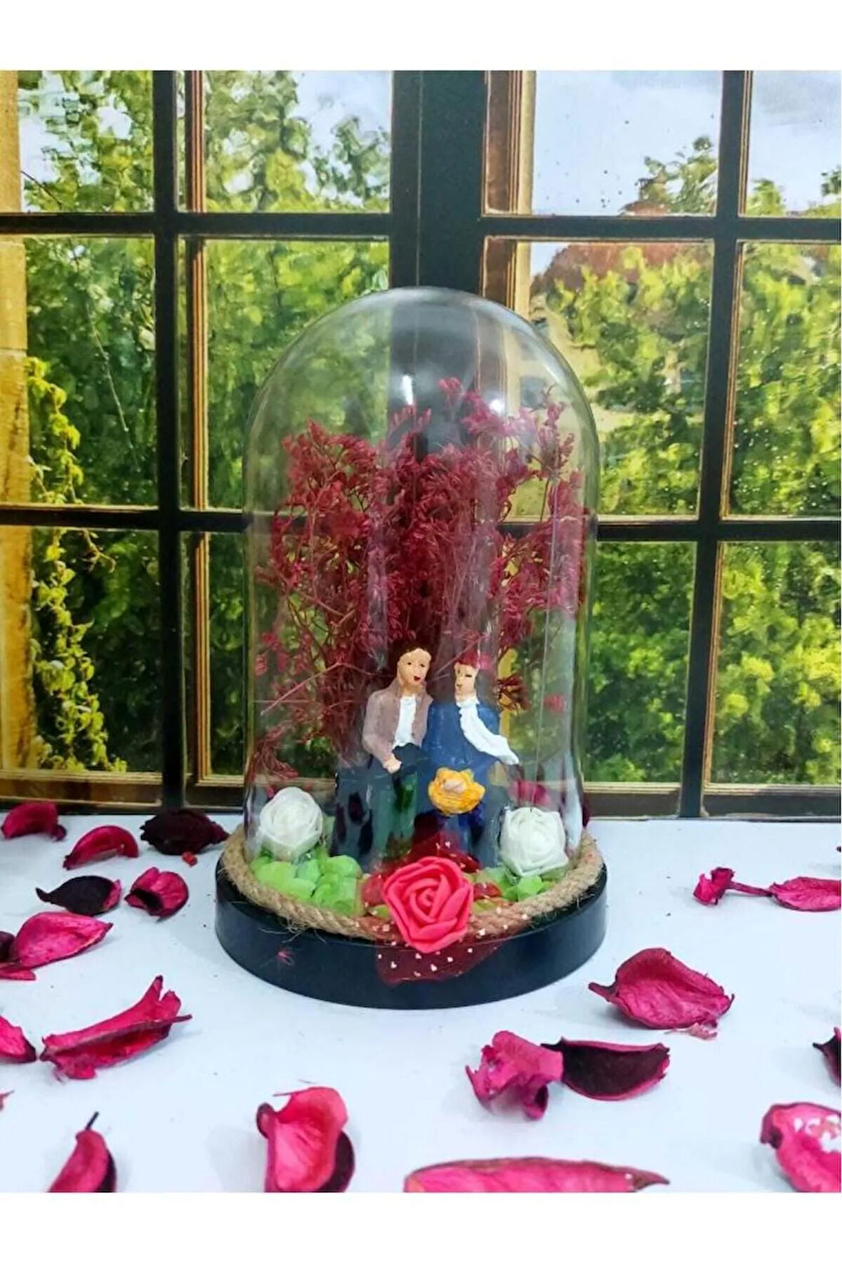 Sevgiliye Hediye Özel Hediye Dekoratif Fanus Hediyelik