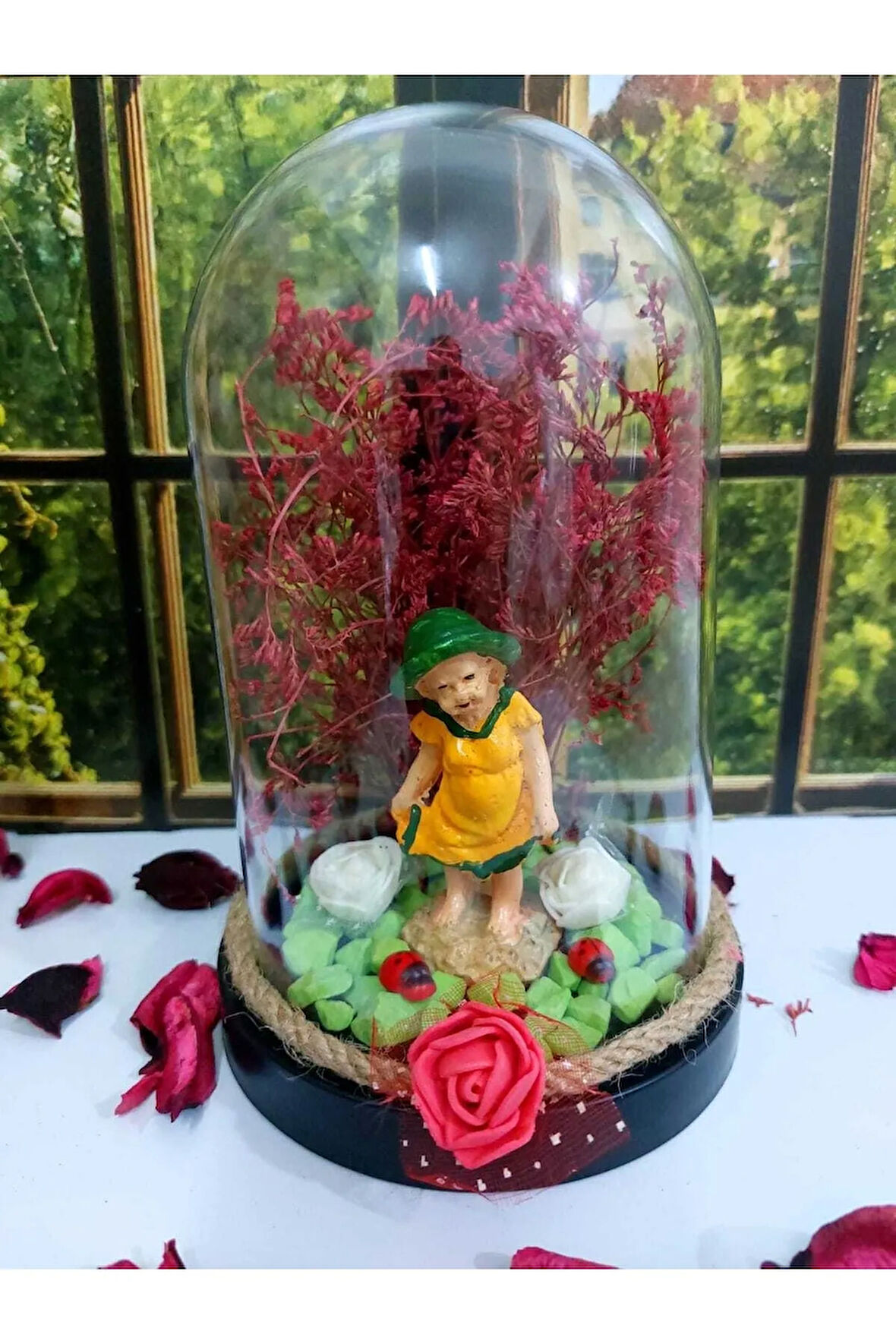 Sevgiliye Hediye Özel Hediye Dekoratif Fanus Hediyelik