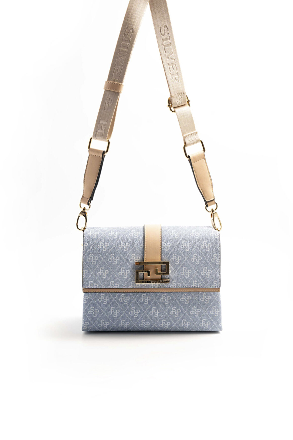 Silver Polo  Kadın Çapraz Çanta 1009-46515 SILVER POLO ÇAPRAZ Kadın ÇANTASI M178 MAVİ-MAT TEN