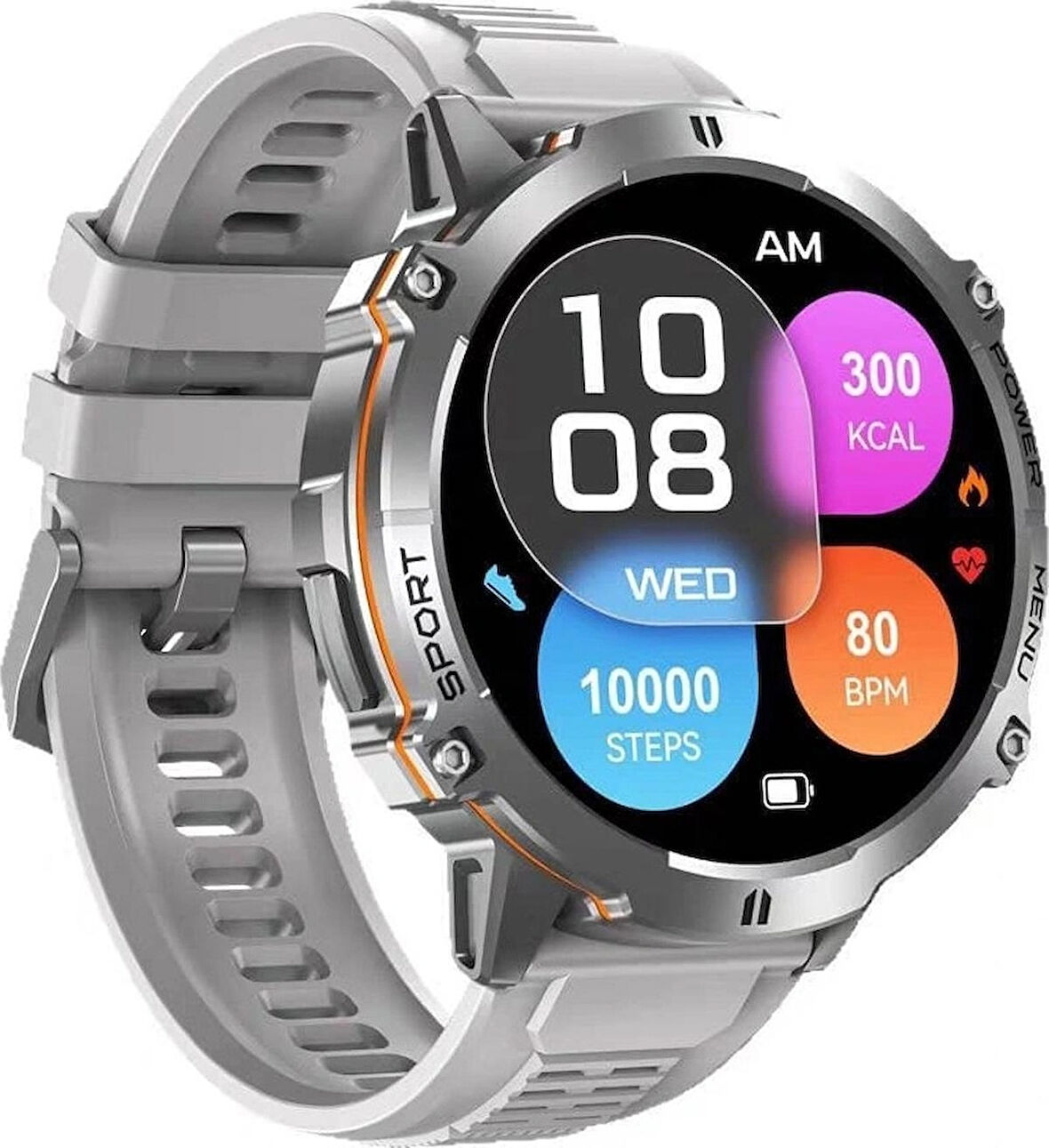 100 GÜN ŞARJ ANDROİD İOS UYUMLU SESLİ GÖRÜŞME YAPAY ZEKA DESTEKLİ 50 METRE SU GEÇİRMEZ AKILLI SAAT