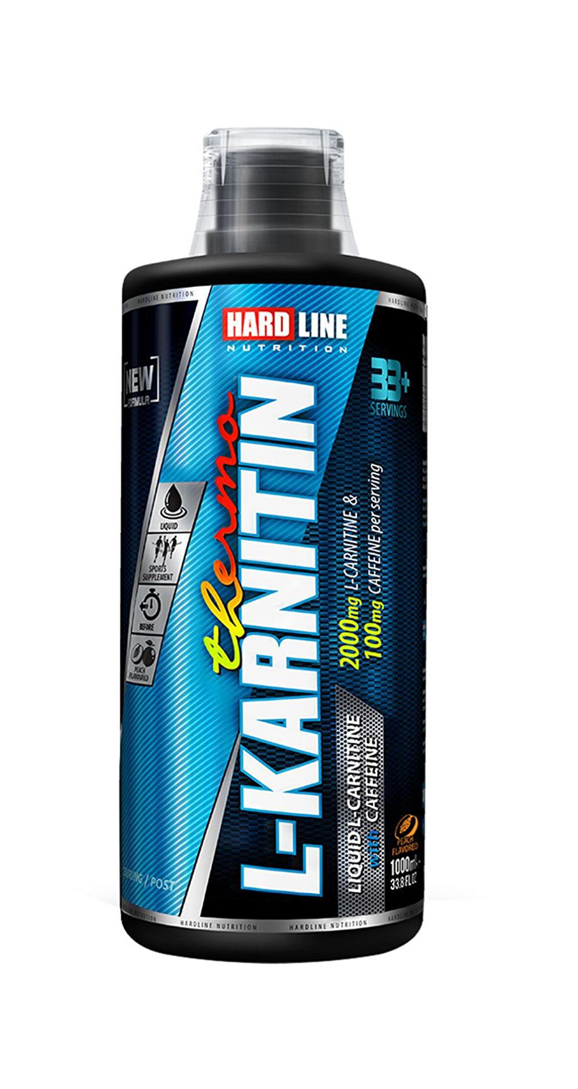 Hardline Thermo L Karnitin Likit 1000 Ml 2000Mg Şeftali Carnitine