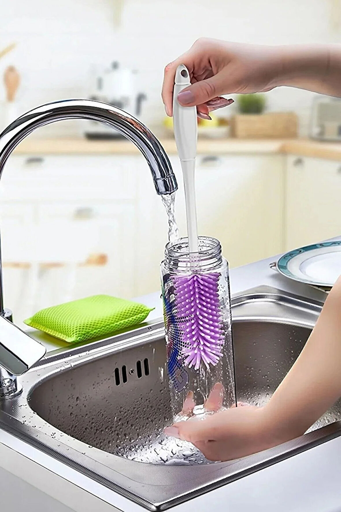 Biberon Şişe Bardak Kavanoz Yıkama Fırçası