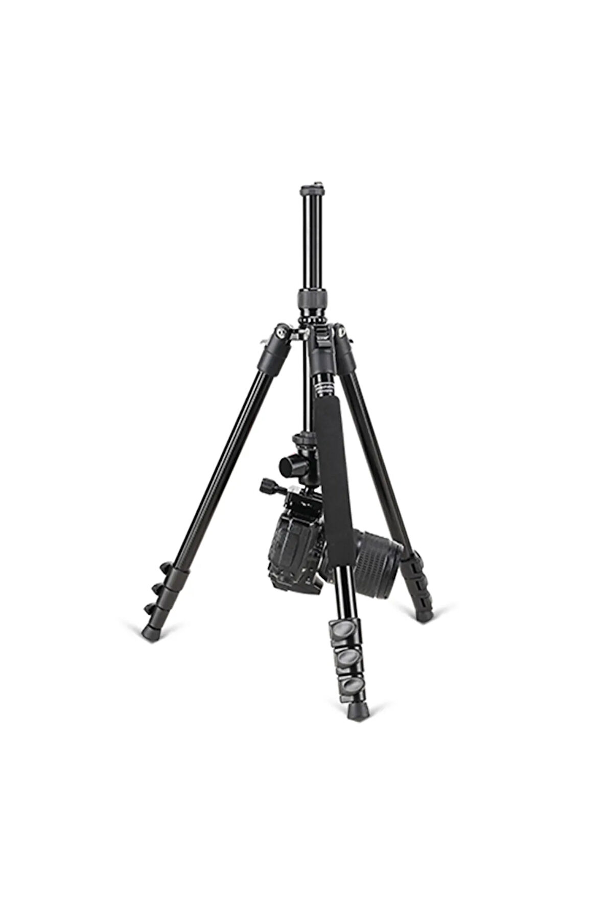 M6 Profesyonel DSLR Tripod-Monopod Alüminyum Alaşımlı Ultra Hafif Gövde