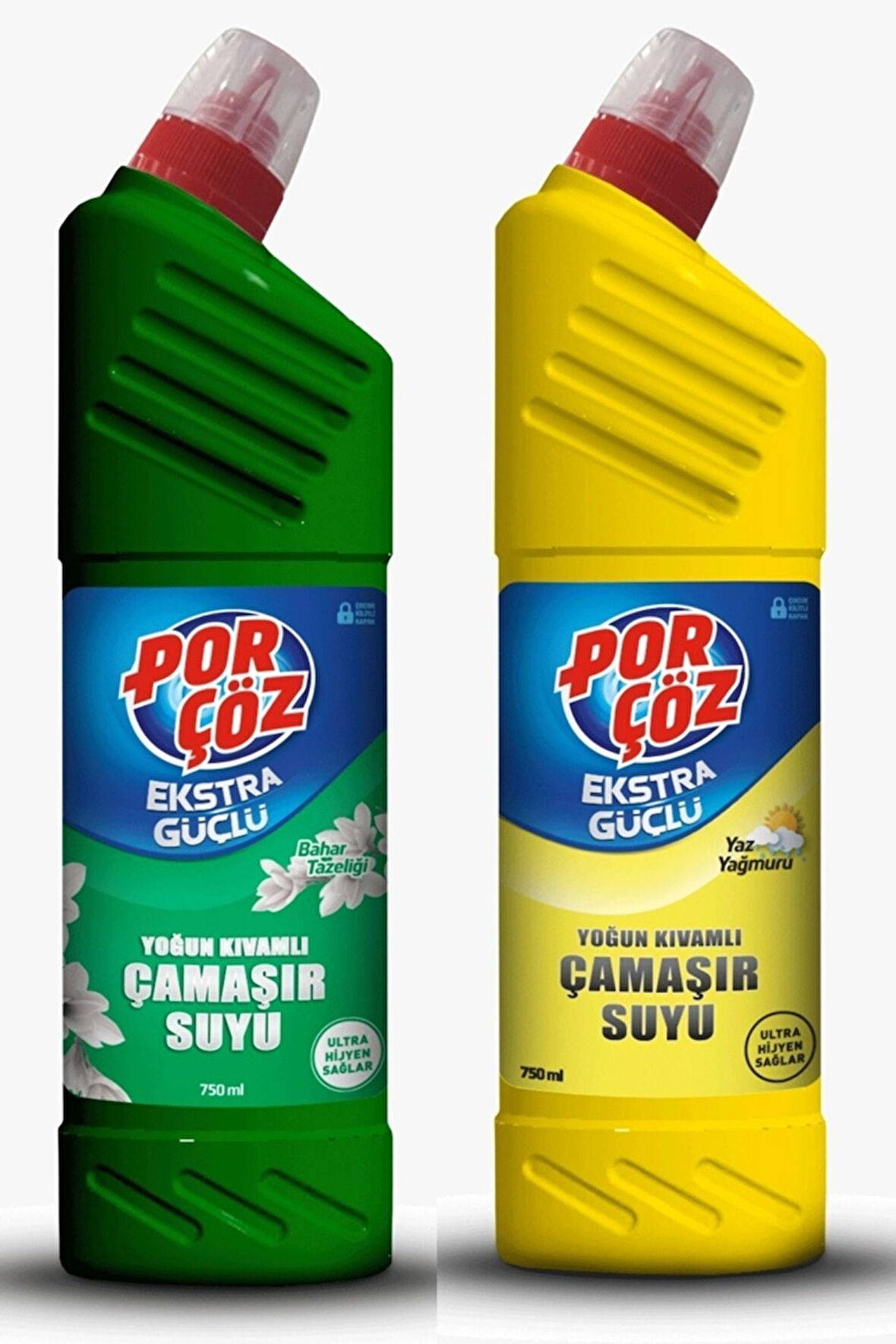 Porçöz Çamaşır Suyu Bahar Tazeliği+Yaz Yağmuru 2X750ml