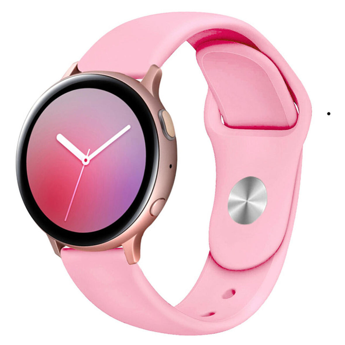 Megafox Samsung Gear Sport / S2 / S4 Active Uyumlu Silikon Kordon A+Kalite Yumuşak Yüzey Bileklik 