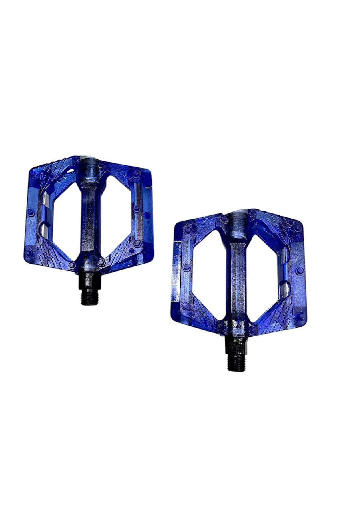 BİKE SKY EVO  ŞEFFAF RENKLİ PLATFORM GENİŞ PEDAL PLATFORM BİSİKLET  PEDALI REFLEKTÖRLÜ