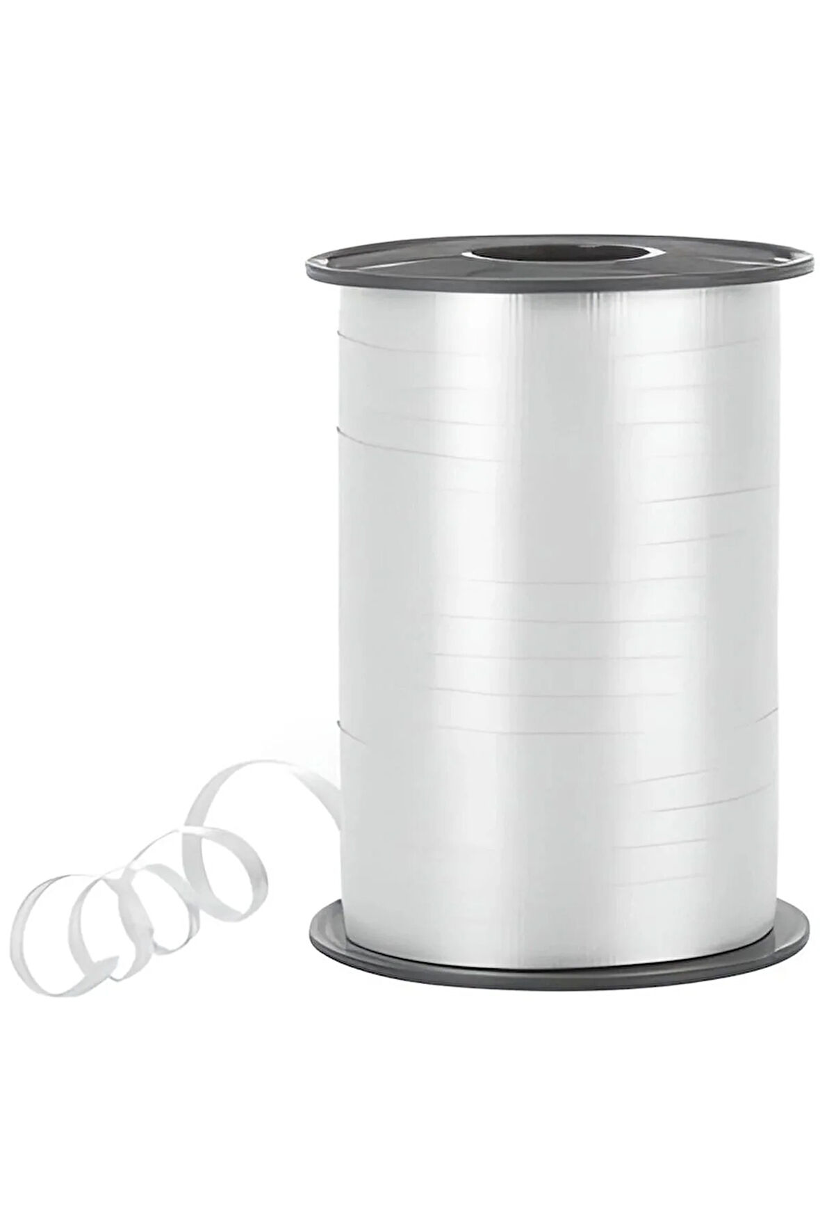 Pastel Gümüş Rafya Şerit 8 Mm X 200 M