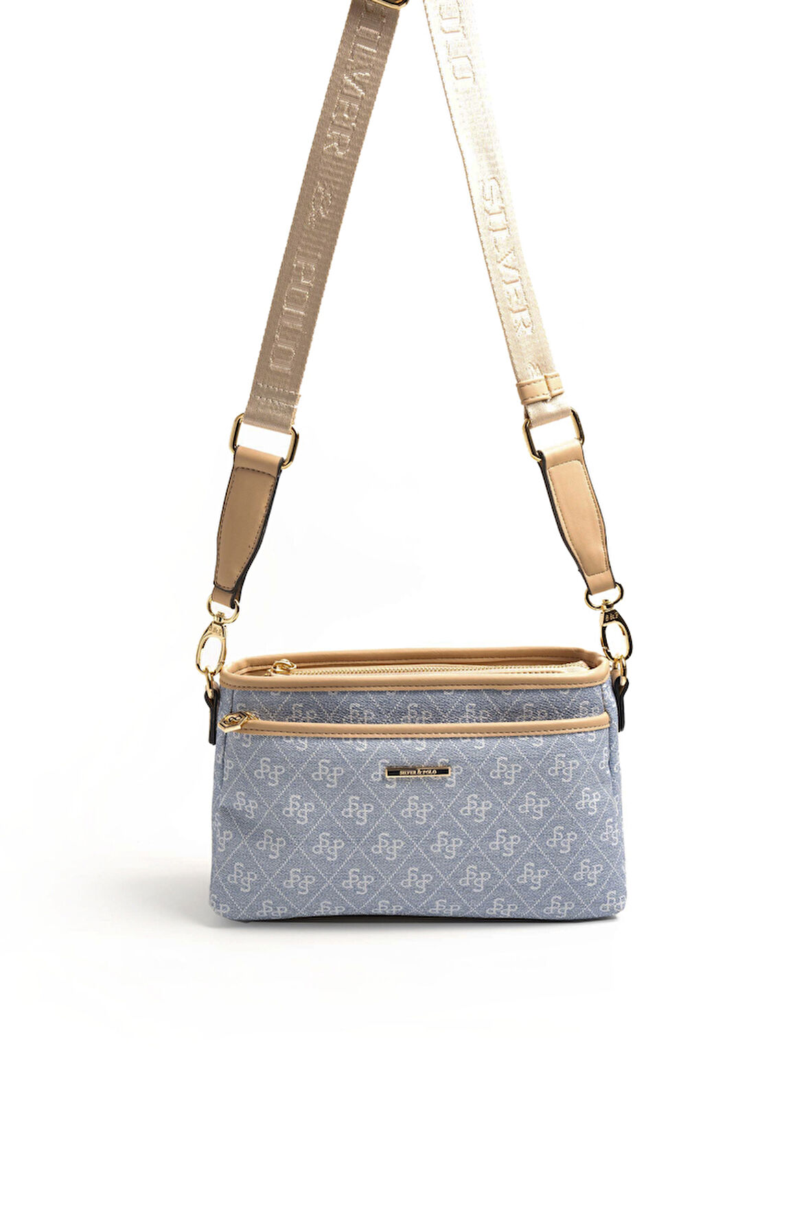 Silver Polo  Kadın Çapraz Çanta 1184-46572 SILVER POLO ÇAPRAZ Kadın ÇANTASI M178 MAVİ-MAT TEN