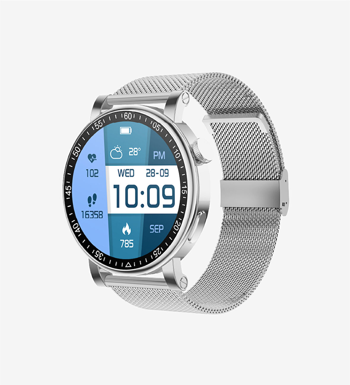 LinkTech S91 Premium LT Watch Akıllı Saat (Gümüş)