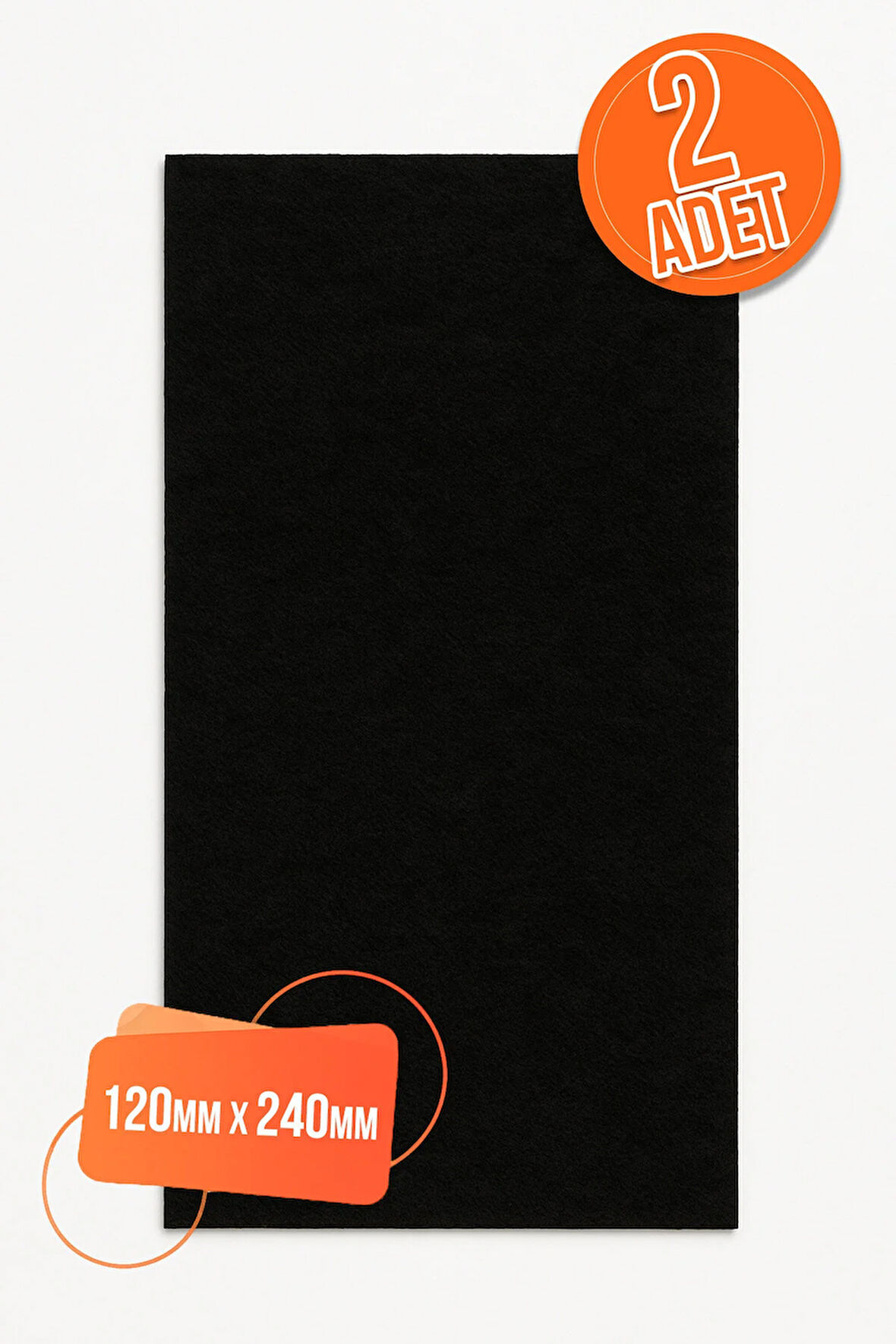 2 Ad Yapışkanlı Keçe Mobilya Masa Sandalye Parke Zemin Ayak Koruyucu Kaydırmaz Keçesi 120MM x 240MM