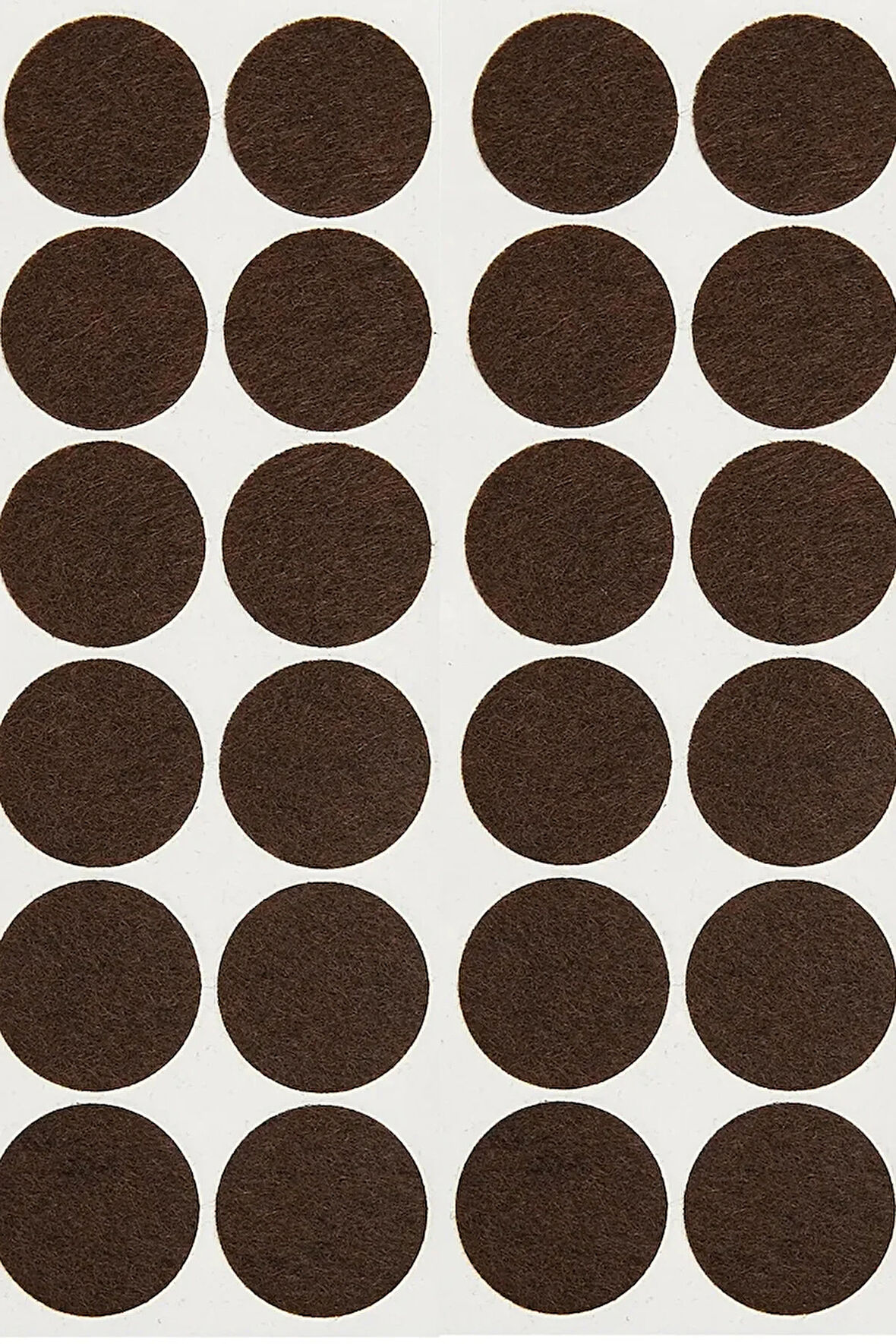 Yapışkanlı Mobilya Masa Sandalye Parke Zemin Ayak Koruyucu Kaydırmaz Keçesi 20 Mm (100'LÜ PAKET)