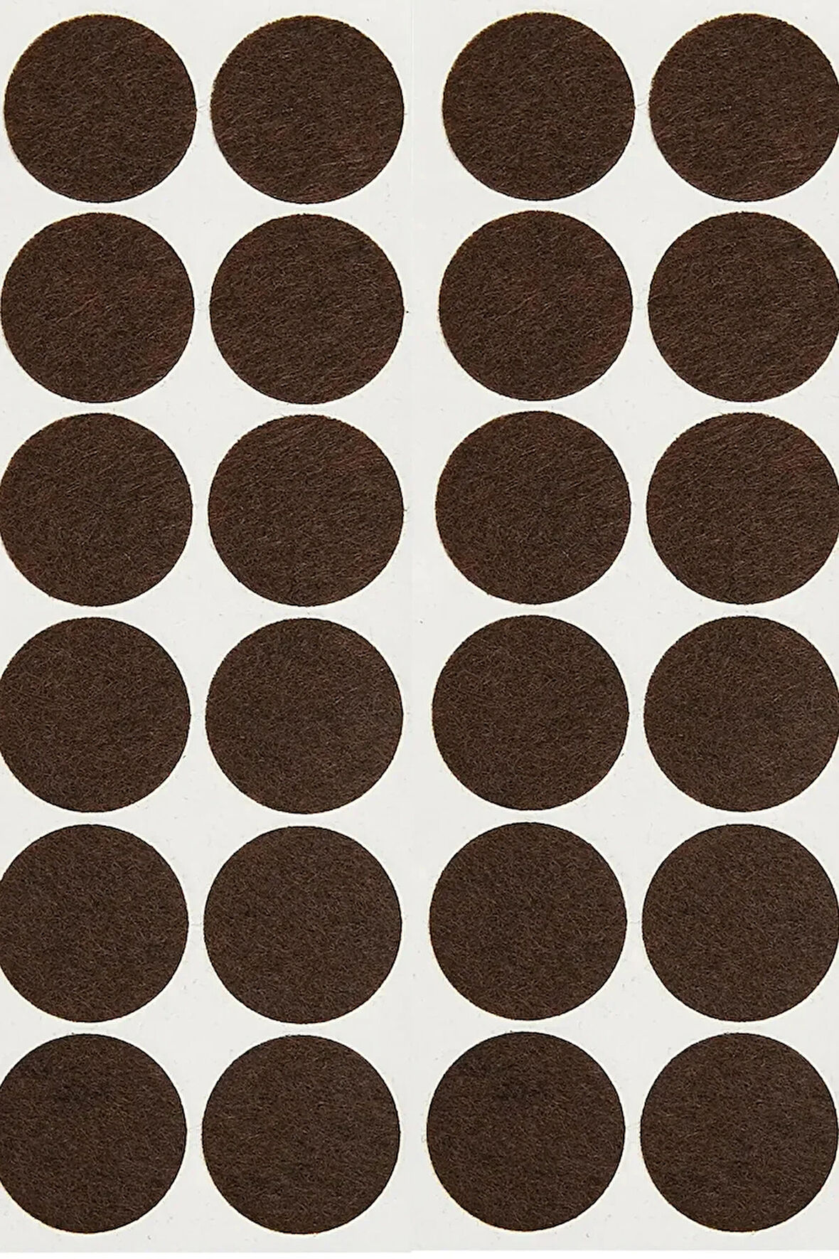 20 Mm Yapışkanlı Mobilya Ayağı Keçesi Zemin Koruyucu Parke Koruma Pedi Kahverengi (50’Lİ PAKET)