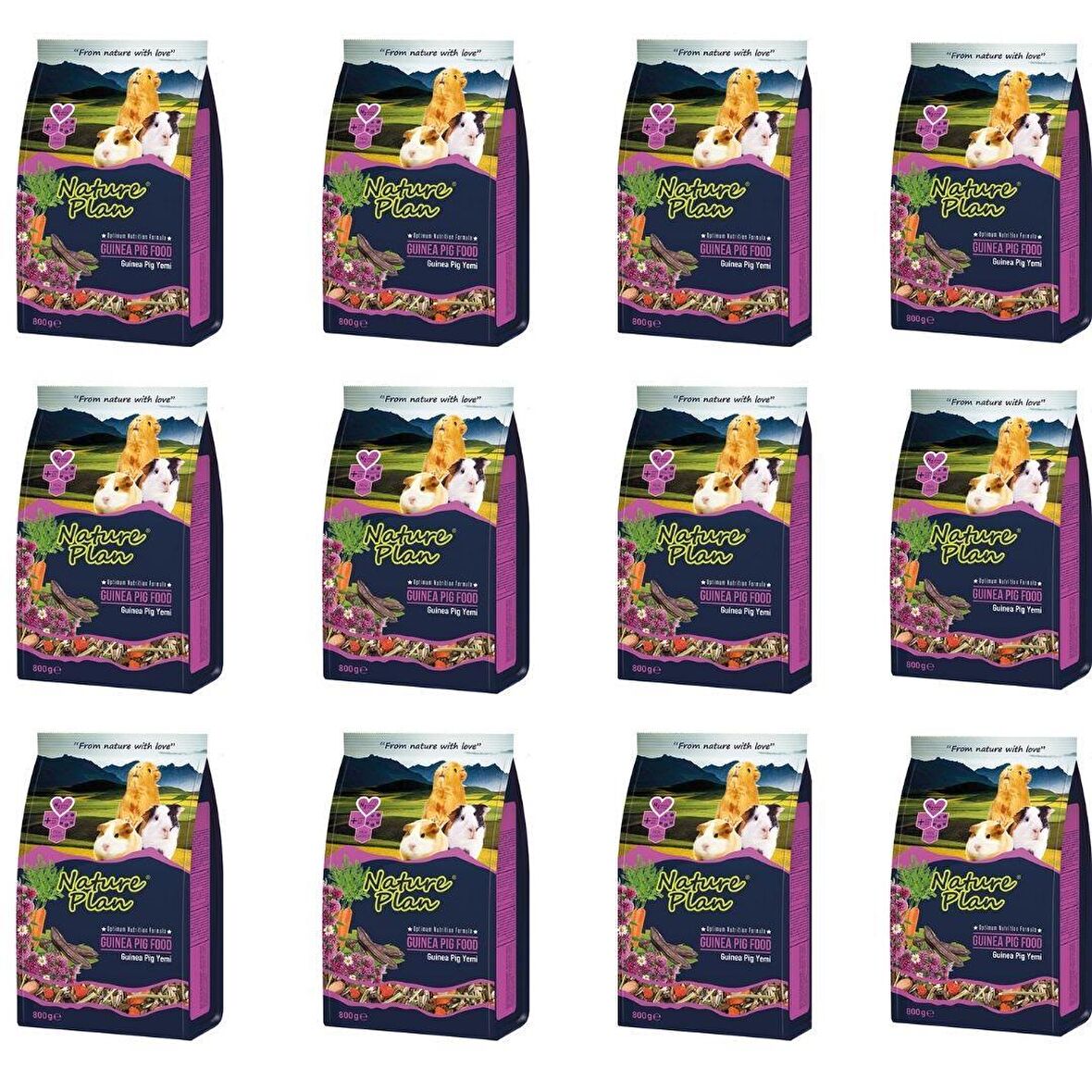 Ginepig Yemi Eko Paket Nature Plan 800 Gr 12'li