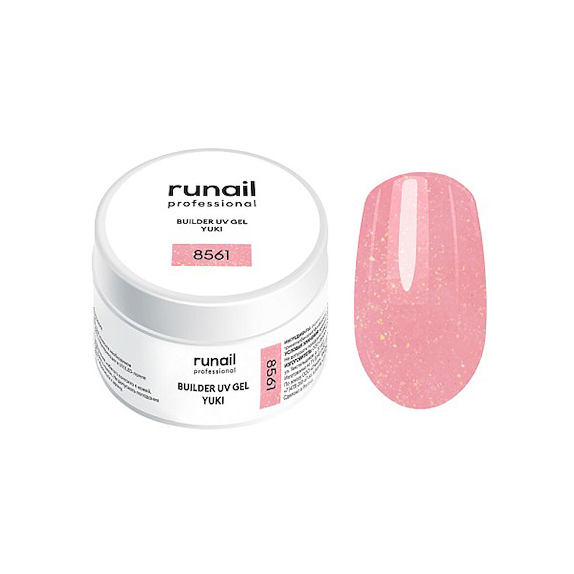 Runail Professional Protez Tırnak Jeli UV Builder Gel Yki Pembe 15Gr. 8561