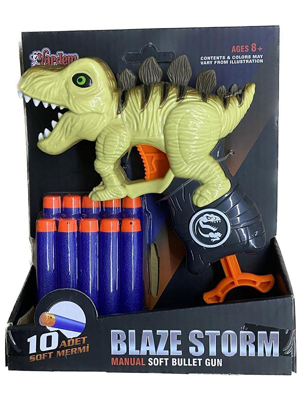 Vardem Oyuncak Yumuşak Mermili Dinazor Bej